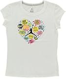 Nike Jordan Girls Verbage Heart Tshirt White