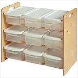 Nine Bin Toy Organizer Finish: Natural Lacquer