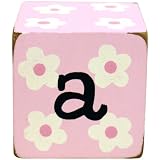 New Arrivals Letter Block A, Pink White by New Arrivals