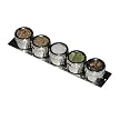 Lipper International Soho 5-Shaker Set on Wall Strip - Stainless Steel