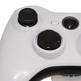 White with Black Out Kit - XBOX 360 Controller Shell Kit - Glossy