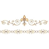 Stencil Magic Decorative Stencils, 8" x 18"-Elegant Fleur De Lis