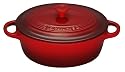 Le Creuset Stoneware Oval Casserole, Petite, Cerise