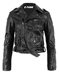 Women's 100 % Real Lamb Leather Biker Route 69 Jacket ! (XXL)
