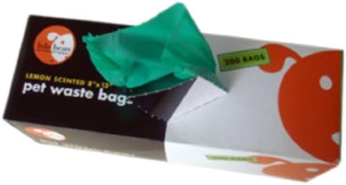 Lola Bean International 8-Inch by 13-Inch Waste Pick Up Bags, Lemon Scented, 200 Count