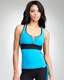 Ruched 1/2 Zipper Racerback Top BEBE SPORT HARBOR BLUE/BLK/SIL (L) 41LUMmuVbDL. SL160 Ruched 1/2 Zipper Racerback Top BEBE SPORT HARBOR BLUE/BLK/SIL (L)