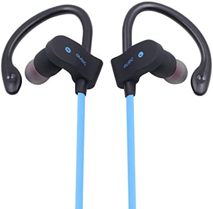 HAOGOODS Sport bluetooth V4.1 headphones, IPX4 Sweatproof, Noise Cancelling Design with Mic (Blue)
