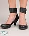 Jeffrey Campbell Elope Black Leather Ankle Strap Heel
