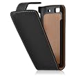 Housse coque etui pour Samsung Wave 3 couleur noir + Film protecteur