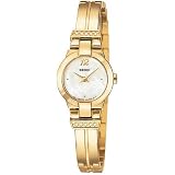 Seiko Wrist Watches-Seiko SUJD38 Ladies Gold-Tone Diamond Watch White Mother of pearl dial by Seiko