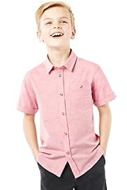 Autograph Pure Cotton Classic Collar Plain Shirt