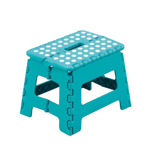 Zeller 99164 Klapphocker "Color", Kunststoff 32 x 25 x 22 cm, t&uuml;rkis