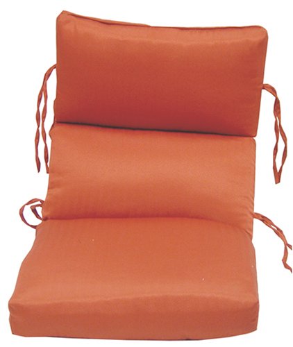 Herringbone Coral Spun Poly Cartridge Chair Cushion