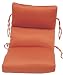 Herringbone Coral Spun Poly Cartridge Chair Cushion