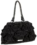 BCBGeneration Perforated Ruffle Medium Satchel
