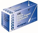 Dynarex 4304 Cotton Tip Applicator 6 Ster 10/100/1's(1M)/Case
