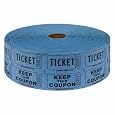 Blue 2-Part Raffle Tickets 2000 / Roll