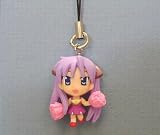 Anime Lucky Star Tiny Figure Keychain Kagami Pink Ponpon