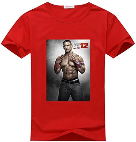 Junjiexr Men's Regular Tshirts Summer John Cena Cotton Crewneck XXX Large Red