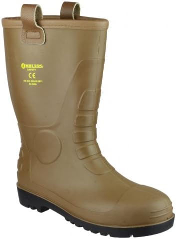 Footsure 95 Tan PVC Rigger Safety Wellingtons / Mens Safety Boots