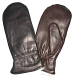 Womens Winter Rabbit Fur Leather Mittens