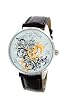 Nemesis Womens Tattoo Inspired Watch with Black Leather Band