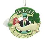 Irish By Marriage Newlyweds Shamrock Christmas Ornament