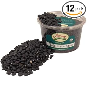 Aurora Products Inc. Black Turtle Organic, 14 Ounce Tub (Pack of 12)