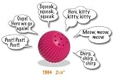 Pet Qwerks TBB4 Kitty Talking Babble Ball 2 1/8 in
