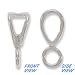 Sterling Silver Open Slider Bail 13.5mm Perpendicular Ring (1)