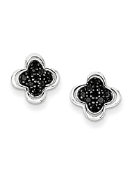 Sterling Silver Diamond Earrings