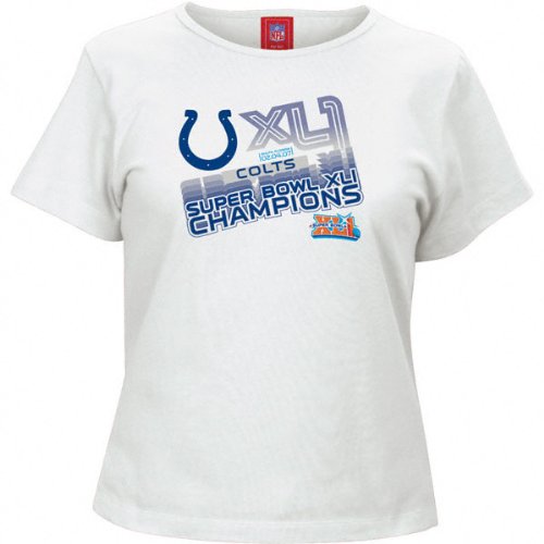Buy Indianapolis Colts Super Bowl XLI Champions Ladies XLI Motion Tee
