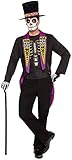 Forum Novelties Men's Day Of The Dead Formal Xl Costume