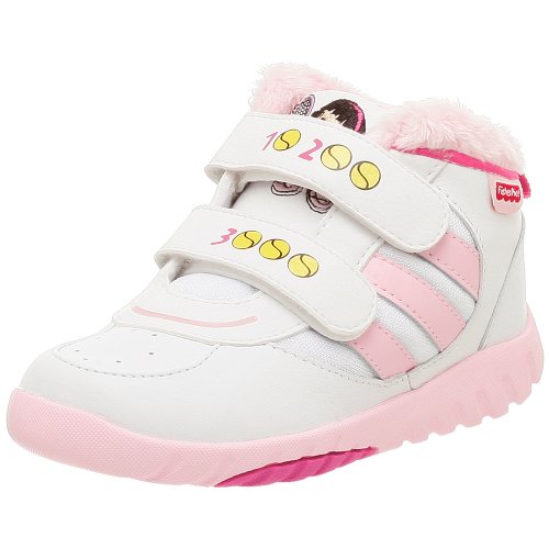 Soft, lightweight and comfortable, the adidas Fisher-Price CF infants' shoe Soft, lightweight and comfortable, the adidas Fisher-Price CF infants' shoe