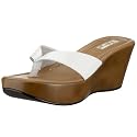Buffalo Girl 308-5768 patent kid white, Damen Sandalen/Fashion-Sandalen, weiss, (white )