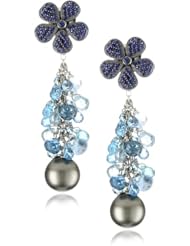 Colette Steckel "Flores" 18k Gold Flower Earrings with Detachable Cluster
