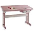 Bureau enfant Rose/blanc, r�glable en hauteur et plateau inclinable