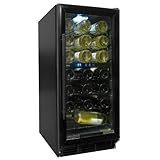 Vinotemp VT-32 Stainless Steel (32) Bottle Front venting wine cooler, black ....