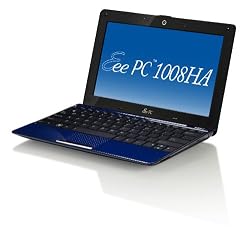 Asus Eee PC 1008HA Seashell 10.1-Inch Pearl Blue Netbook - 6 Hour Battery Life