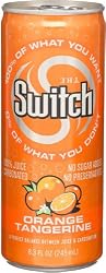 The Switch Carbonated Juice, Orange Tangerine, 8-Ounce Cans (Pack of 24)