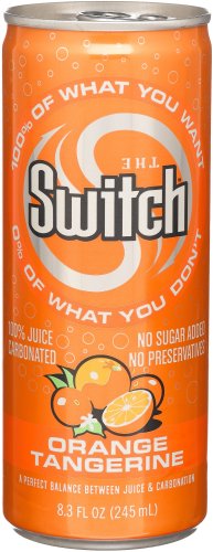The Switch Carbonated Juice, Orange Tangerine, 8.3-Ounce Cans (Pack of 24)