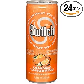 The Switch Carbonated Juice, Orange Tangerine, 8-Ounce Cans (Pack of 24)