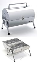 Portable Oil Drum Style BBQ