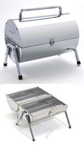 Portable Oil Drum Style BBQ