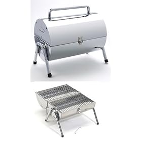 Portable Oil Drum Style BBQ