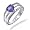 7MM 1.35 CT Heart Cut Amethyst Ring In Sterling Silver In Size 6 (Available In Sizes 5-9)