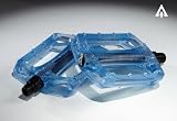 Amber Basic Plastic Pedals - Translucent Blue