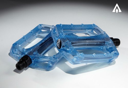 Amber Basic Plastic Pedals - Translucent Blue