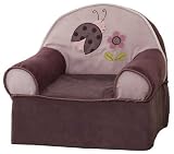 Lambs and Ivy Luv Bugs Slip Cover Chair, Plum