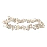 Single Strand Stretch Chip Bracelet - Crystal Quartz.